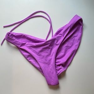 Frankies purple bikini bottoms L